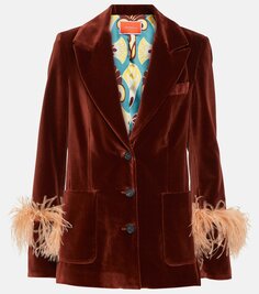 Куртка keaton с перьями La Doublej, коричневый