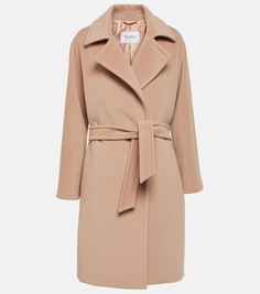 Пальто estella из шерсти и кашемира Max Mara, розовый