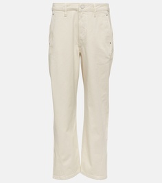 Прямые джинсы с высокой посадкой Lemaire, белый