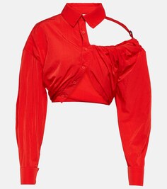 Укороченная рубашка la chemise galliga Jacquemus, красный