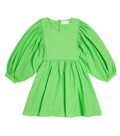 Платье ulla из хлопка и льна Morley, зеленый