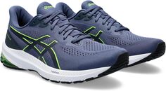 Кроссовки GT-1000 12 ASICS, цвет Thunder Blue/Electric Lime