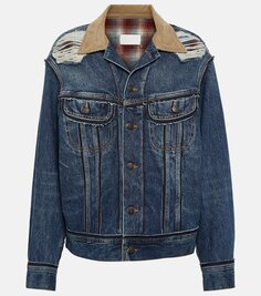 Джинсовая куртка с эффектом потертости x pendleton Maison Margiela, синий