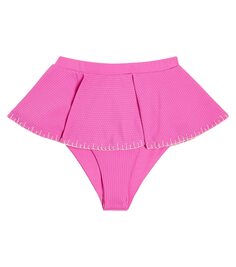 Плавки бикини trulli с вышивкой Marysia Bumby, розовый