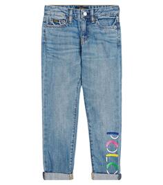 Прямые джинсы Polo Ralph Lauren Kids, синий