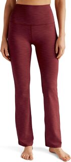Тренировочные брюки с высокой талией в рубчик Heather Beyond Yoga, цвет Rosewood Heather Rib