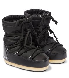 Легкие низкие зимние ботинки icon Moon Boot Kids, черный