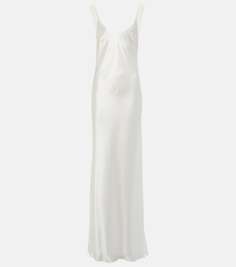 Свадебное атласное платье praiano Galvan, белый