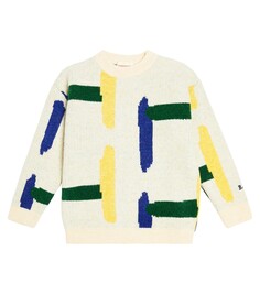 Жаккардовый свитер с геометрическим рисунком Bobo Choses, мультиколор