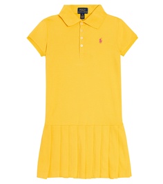 Хлопковое платье Polo Ralph Lauren Kids, мультиколор