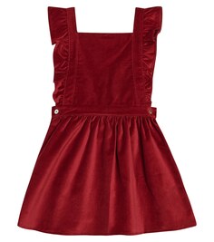 Бархатная юбка cora из хлопка La Coqueta, красный