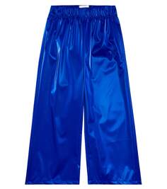 Расклешенные брюки с эффектом металлик Bobo Choses, синий