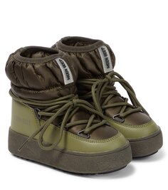 Детские низкие зимние ботинки jtrack Moon Boot Kids, зеленый