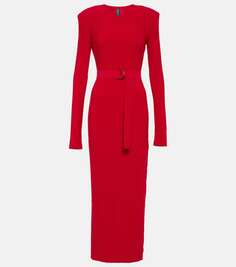 Платье макси из джерси Norma Kamali, красный