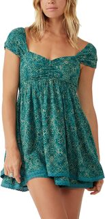 Мини-платье Табита Free People, цвет Teal Combo