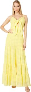 Многоуровневое платье с завязками спереди ONE33 Social, желтый