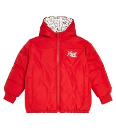 Двусторонняя куртка-пуховик Kenzo Kids, красный
