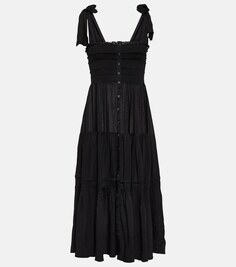 Платье миди triny Poupette St Barth, черный