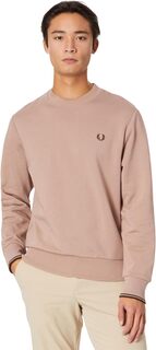 Толстовка с круглым вырезом Fred Perry, темно-розовый