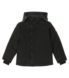 Пуховик логан Canada Goose Kids, черный