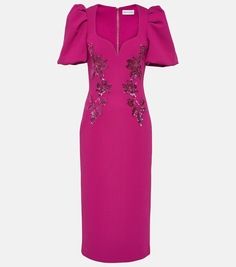 Платье миди venetia с пайетками Rebecca Vallance, фиолетовый