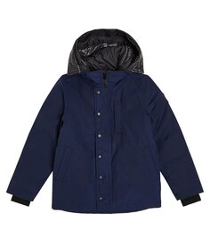 Пуховик логан Canada Goose Kids, синий