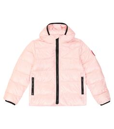 Пуховик крофтон Canada Goose Kids, розовый