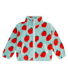 Флисовая куртка малинового цвета Tinycottons, мультиколор