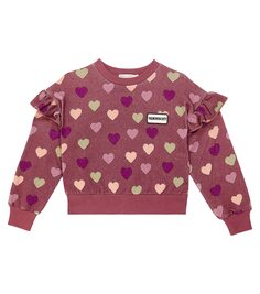 Хлопковый свитер christy с принтом The New Society, фиолетовый