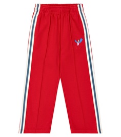 Спортивные брюки из хлопкового джерси с принтом Jellymallow, красный