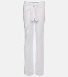 Прозрачные расклешенные брюки tommy со средней посадкой Bananhot, белый