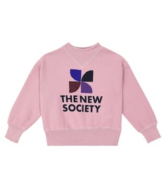 Толстовка из хлопкового джерси с логотипом amara The New Society, фиолетовый
