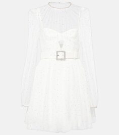 Свадебное мини-платье mirabella с декором Rebecca Vallance, белый