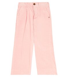 Вельветовые широкие брюки с высокой посадкой Scotch &amp; Soda Kids, розовый