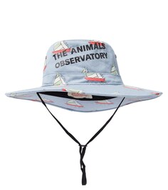 Шляпа от солнца из хлопка тунца The Animals Observatory, мультиколор