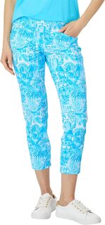 Укороченные брюки Corso Upf 50+ Lilly Pulitzer, цвет Amalfi Blue Sunny State Of Mind Golf