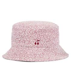 Шляпа-ведро bob theana с цветочным принтом Bonpoint, белый