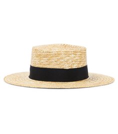 Соломенная шляпа canotier Suncracy, бежевый