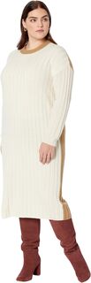 Платье-свитер миди в рубчик (из переработанных материалов) Madewell, цвет Antique Cream