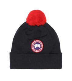 Шерстяная шапка Canada Goose Kids, синий