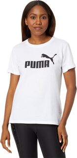 Футболка с короткими рукавами и логотипом Essentials PUMA, цвет Puma White