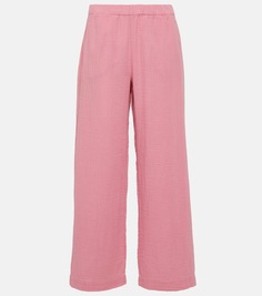 Широкие брюки jerry из хлопкового газа Velvet, розовый