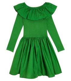Платье cille из хлопка Molo, зеленый