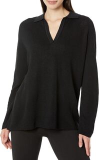 Пуловер с длинными рукавами Eileen Fisher, черный