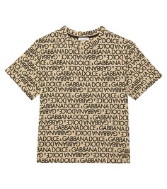 Хлопковая футболка с логотипом Dolce&amp;Gabbana Kids, мультиколор