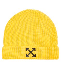 Хлопковая шапка с логотипом Off-White Kids, желтый
