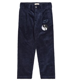 Вельветовые брюки из смесового хлопка Scotch &amp; Soda Kids, синий