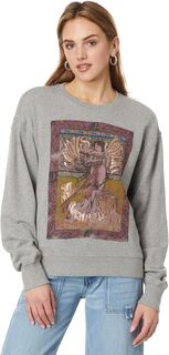 Пуловер с плакатом Дженис Джоплин Lucky Brand, цвет Heather Grey