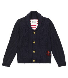 Кардиган косой вязки Scotch &amp; Soda Kids, синий