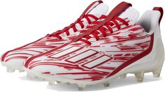 Бутсы Adizero adidas, цвет White/Team Power Red 2/White